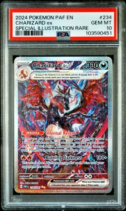 POKEMON CHARIZARD ex 2024 PALDEAN FATES #234 SPECIAL ILLUSTRATION RARE PSA 10 - Image 1