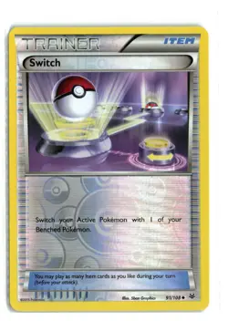 SWITCH 91/108 REVERSE HOLO POKEMON TCG LP - Image 1
