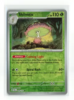 SHIINOTIC 009/191 SURGING SPARKS REVERSE HOLO POKEMON TCG NM-LP - Image 1