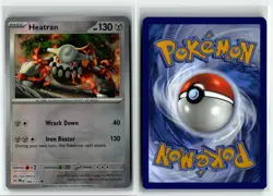 HEATRAN 068/131 POKE BALL REVERSE HOLO PRISMATIC EVOLUTIONS POKEMON TCG NM-LP - Image 3
