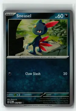 SNEASEL 061/131 PRISMATIC EVOLUTIONS POKE BALL REVERSE HOLO POKEMON TCG NM - Image 1