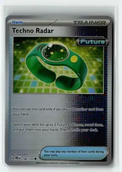 TECHNO RADAR 130/131 PRISMATIC EVOLUTIONS POKE BALL REVERSE HOLO POKEMON TCG NM - Image 1