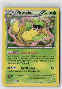 VICTREEBEL 3/111 HOLO RARE FURIOUS FISTS POKEMON TCG LP - Image 1