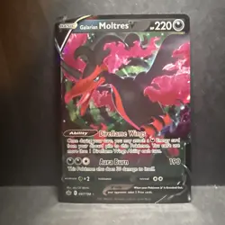Galarian Moltres V 097/198 Holo V Rare Chilling Reign Pokemon Holo Near Mint - Image 1