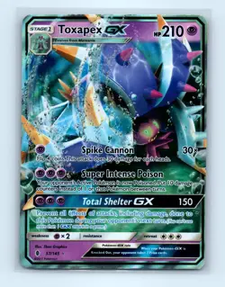 Pokemon tcg SM - Guardians Rising Toxapex GX Lightly played - Image 1