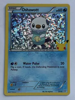 Oshawott 021/025 Promo McDonald's 25th Anniversary Promos Pokemon Holo Near Mint - Image 1