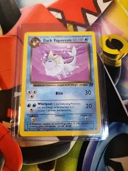 Dark Vaporeon 1st Edition #45/82 Team Rocket Pokemon Vintage LP - Image 1