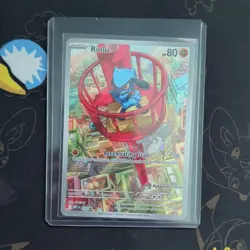 Pokemon TCG Riolu 010/ME Mega Evolution Pokemon Center Promo Holo Basic English - Image 1