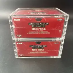 Lot (2) One Piece OP-13 Carrying On His Will Booster Box Sealed EN w/ Acrylic - Image 4