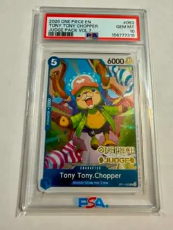 2026 Tony Tony.Chopper Judge Pack Vol. 7 One Piece OP11-053 PSA 10 POP 5 - Image 1