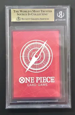 One Piece English Monkey.D.Luffy ST01-001 Leader Foil Beckett 9.5 Gold Label - Image 2