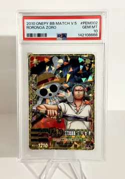 2010 VINTAGE One Piece Onepy BB Match V.5 RORONOA ZORO PSA 10 - Image 1
