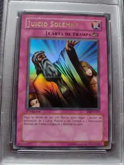 Yu-Gi-Oh! Spanish Solemn Judgment MRD-S127 1st Edition PSA 9 - Image 2