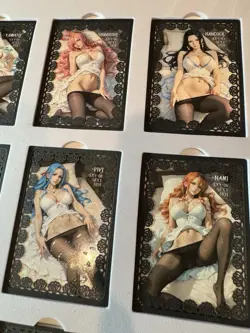 One Piece Full Set Numbered Cards Waifu Doujin Nami Hancock Robin Case Prize - Image 3