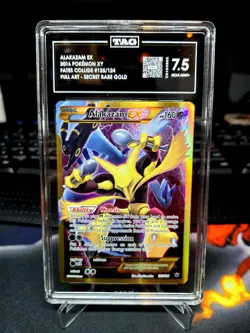 Alakazam EX NM TAG 7.5 Fates Collide Secret Full Art 125/124 Pokemon Card - Image 1