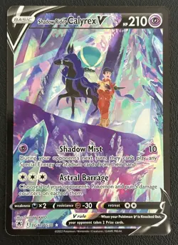 Shadow Rider Calyrex V TG17/TG30 Astral Radiance Trainer Gallery Pokemon Card NM - Image 1