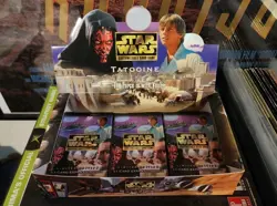 Star Wars CCG Tatooine Booster Pack x9 W/ Booster Box Decipher Customizable Card - Image 1
