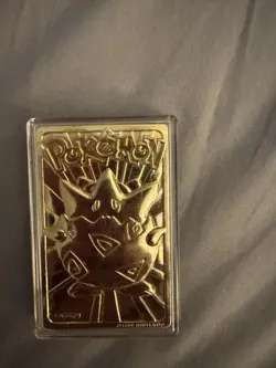 Pokemon Togepi 1999 Gold Plated 23K Trading Card Pokeball Burger King Edition - Image 5