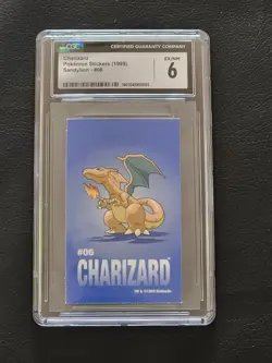 Pokemon tcg cards- Charizard Sticker Sandylion Nintendo 1999 #6 - Image 1