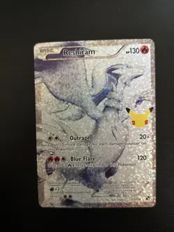 Reshiram Celebrations Classic Collection Card 113/114 Near Mint Condition - Image 1