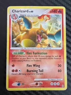 Pokemon TCG Charizard Arceus Holo Card 1/99 Cracked Ice DMG - Image 1