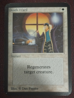 Death Ward Beta Edition Magic The Gathering Card - Image 1