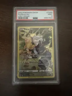 PSA 9 Pokemon Pikachu TG05/TG30 Lost Origin Full Art - Image 1
