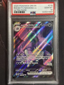 Team Rocket's Nidoking EX ULTRA RARE #216 PSA GEM MINT 10 - Image 1