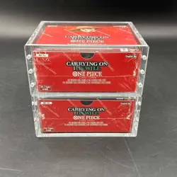 Lot (2) One Piece OP-13 Carrying On His Will Booster Box Sealed EN w/ Acrylic - Image 4