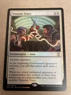 1x Tenuous Truce FOIL Streets of New Capenna MTG Magic the Gathering NM - Image 1