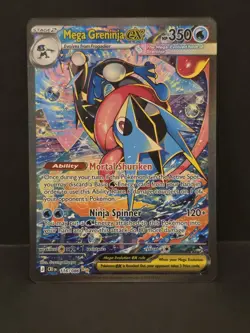 Mega Greninja EX 116/086 Evolutions Holo Rare Water Pokemon TCG Card English - Image 1
