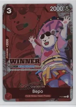 2022-Current One Piece Card Game: Promos English Bepo (Winner Pack Vol 7) #P-019 - Image 1