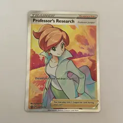 Professor's Research SWSH152 Pokemon TCG Black Star Promo NM- Mint Holo Full Art - Image 1