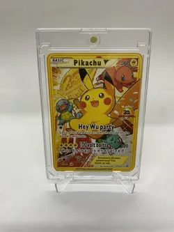 Pikachu Gold Metal Pokemon Card-Collectible Gift Display！Christmas PRETTY~ - Image 1