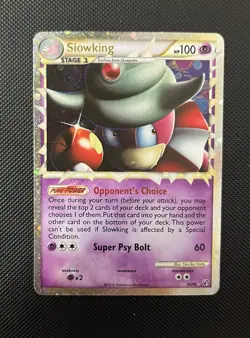 Pokemon TCG Undaunted Slowking Prime Holo Ultra Rare Card 85/90 MP - Image 1
