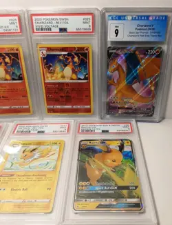 (7) Graded Cards - CHARIZARD PSA 9 REV. FOIL Mint. 2019/2020 Vivid Voltage LOT - Image 4