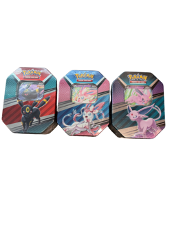 Pokemon Heros Honey comb cards sealed qty 3 tins Umbreon Sylveon Espeon - Image 1