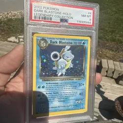 Pokemon Cards - PSA 8 Dark Blastoise 4/110 - Legendary Collection Holo - NM-MT - Image 1