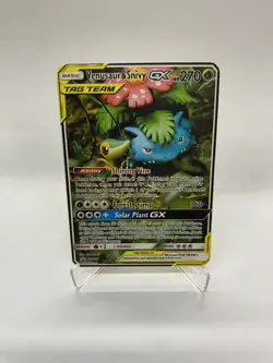 Venusaur&Snivy GX Gold Metal Pokemon Card-Collectible Display！Christmas PRETTY~ - Image 5