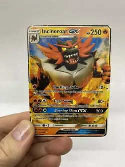 Incineroar GX Gold Metal Pokemon Card-Collectible Gift Display！Christmas PRETTY - Image 1