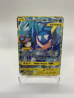 Ash's Greninja GX Gold Metal Pokemon Card-Collectible Gift Display！GOOD!13 - Image 2