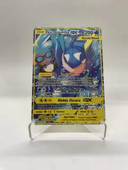 Ash's Greninja GX Gold Metal Pokemon Card-Collectible Gift Display！GOOD!13 - Image 4