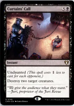 Curtains' Call 146 R Commander Masters Magic: The Gathering NM/M - Image 1