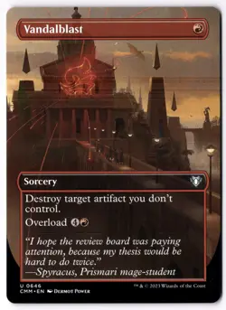 Vandalblast (Borderless) CMM 646 Magic: The Gathering UC NM - Image 1