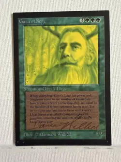 MAGIC THE GATHERING MTG BETA GAEA'S LIEGE ARTIST PROOF SIGNED DAMEON WILLICH - Image 1