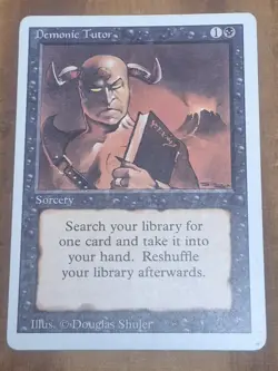 1994 MTG REVISED EDITION DEMONIC TUTOR - Image 1