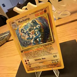 Wizards of the Coast Machamp 8/102 Deck Exclusives Holo Rare 100 HP 1999 - Image 2
