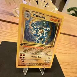 Wizards of the Coast Machamp 8/102 Deck Exclusives Holo Rare 100 HP 1999 - Image 3