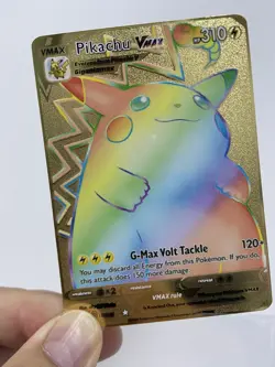 Pikachu VMAX Gold Metal Pokemon Card-Collectible Gift Display！HOT~ - Image 5