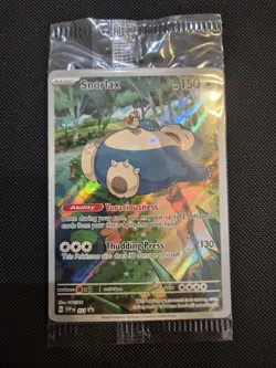 Pokemon TCG Snorlax Promo Card Scarlet Violet 151 SVP051 Holo Sealed - Image 1